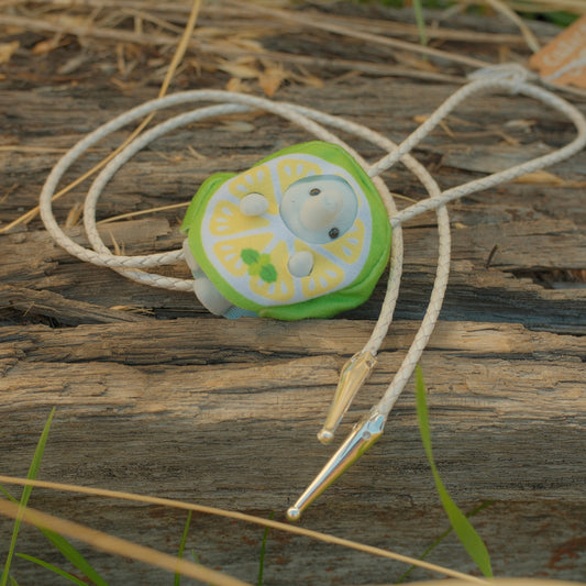 204 Calico Critter Bolo Tie - “Little Lime”