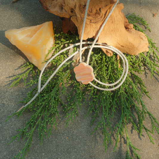 145 Hand-thrown Ceramic Bolo Tie - “Deadwood Bloom”