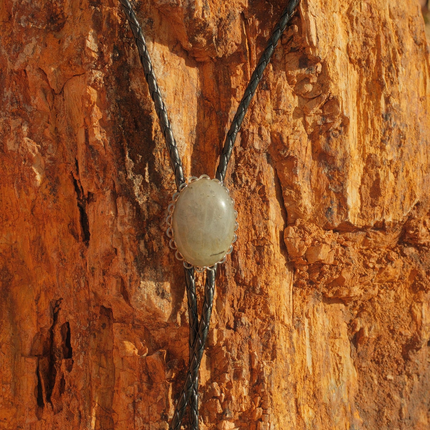 234 Labradorite Bolo Tie - “Night Water”