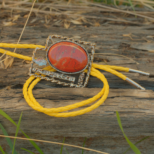 106 Red River Jasper Bolo Tie - “Zion Springs”