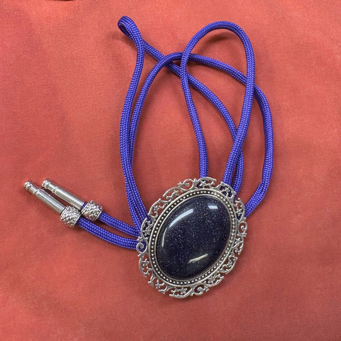 30 Purple Goldstone Bolo Tie - “Disco Nights”