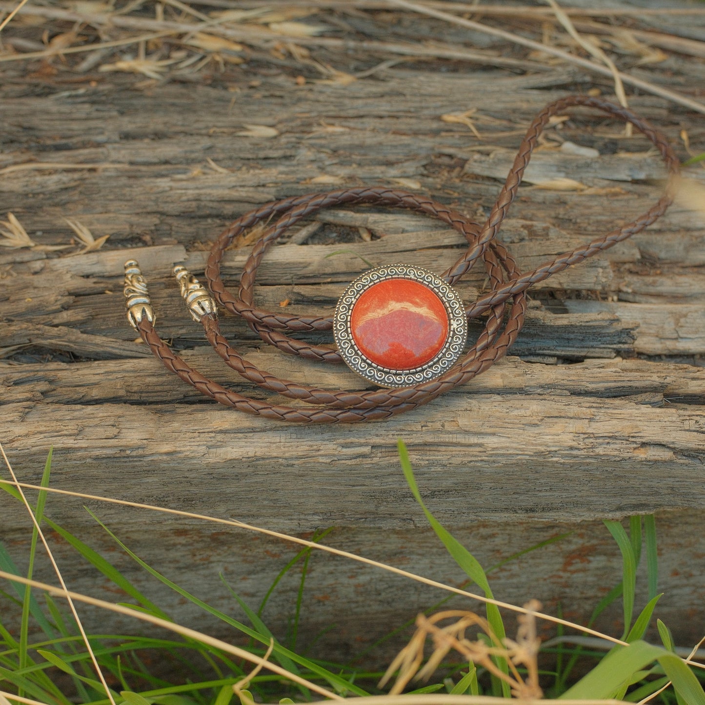 185 Red Jasper Bolo Tie - “Dustline”