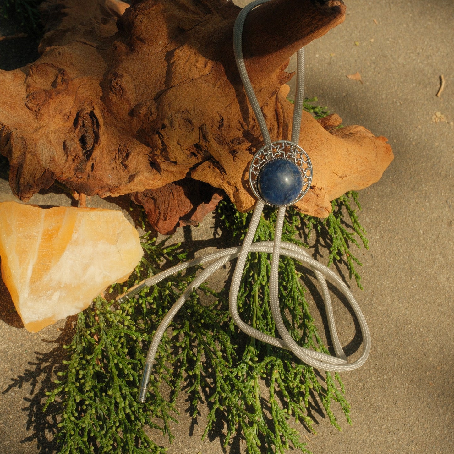 16 Sodalite Bolo Tie - “Stardust Wrangler”