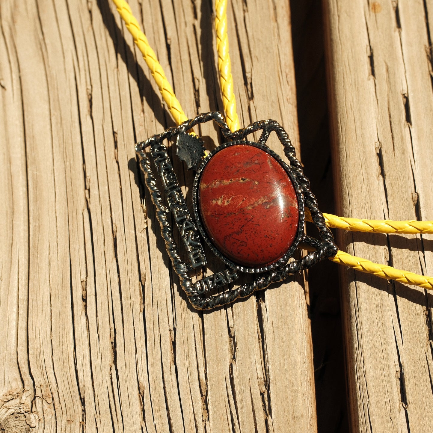106 Red River Jasper Bolo Tie - “Zion Springs”
