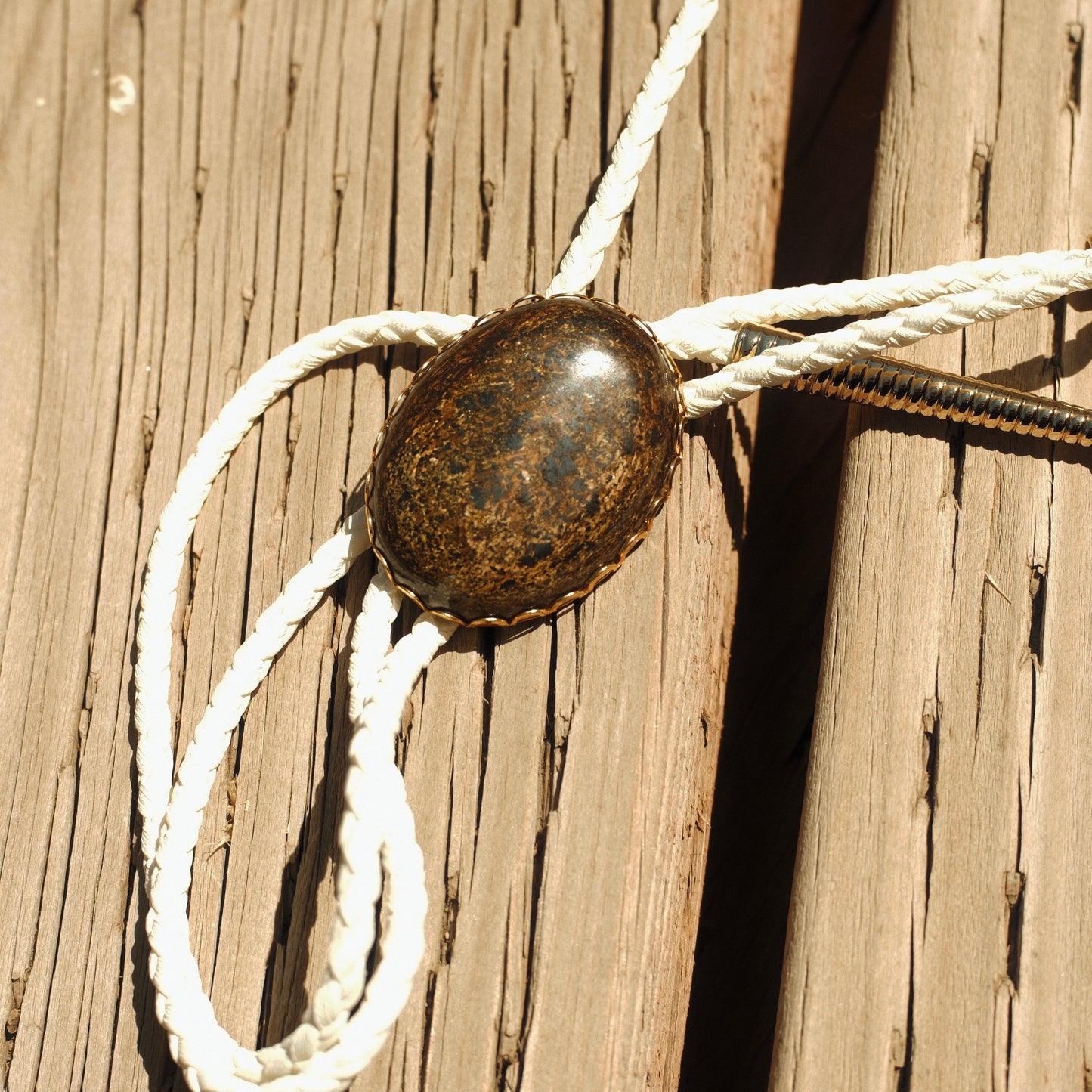 93 Bronzite Bolo Tie - “Dust & Glory”