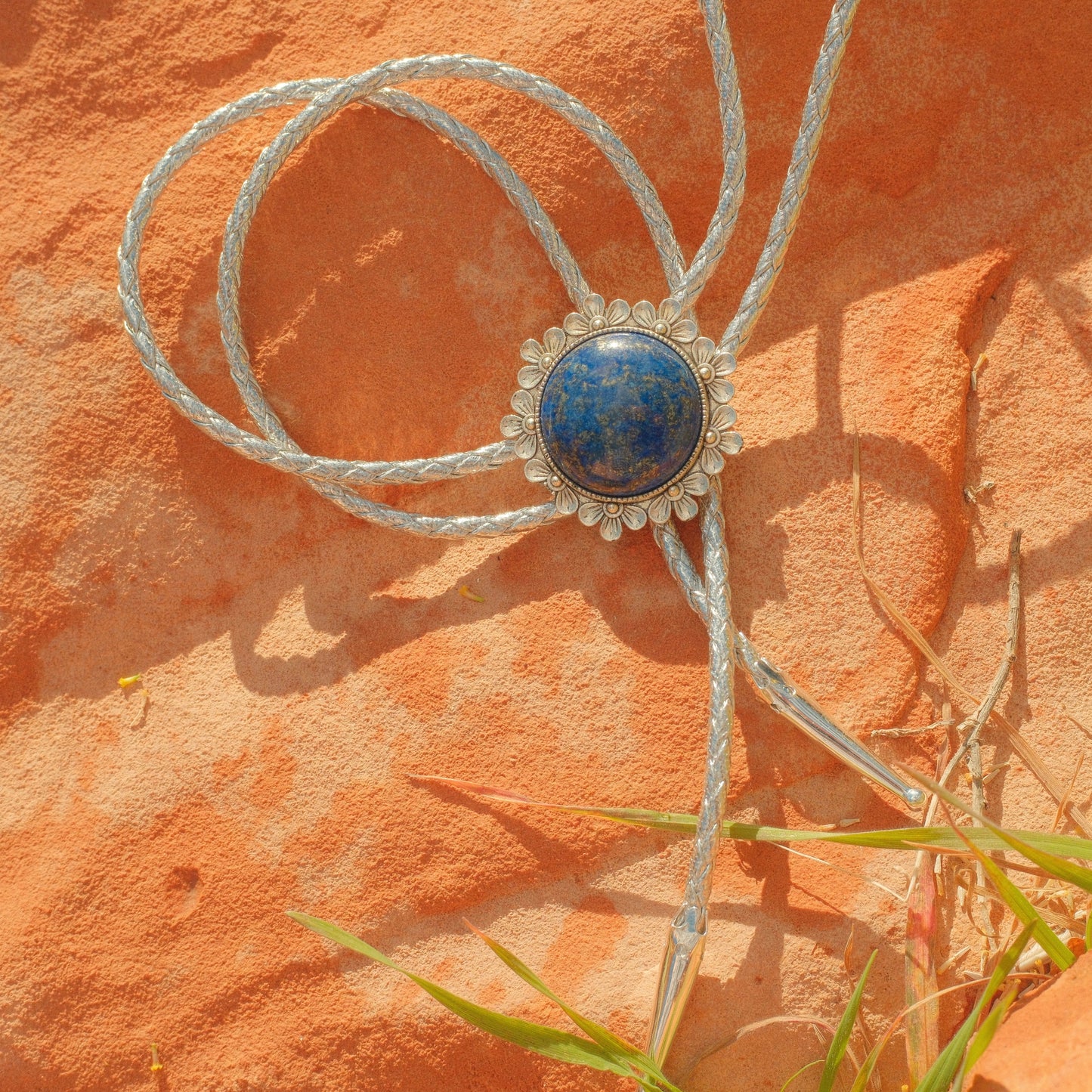 230 Lapis Lazuli Bolo Tie - “Blue Petal”