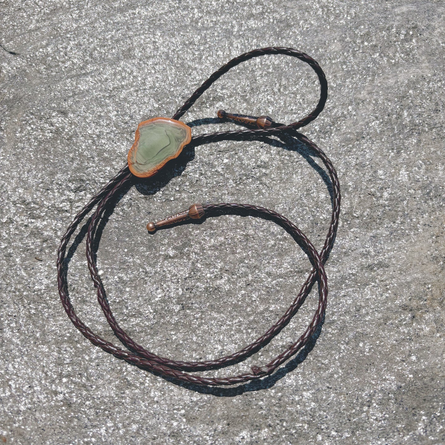 Imperial Jasper Bolo Tie - “Desert Cathedral”
