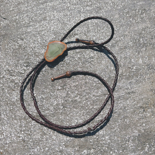 Imperial Jasper Bolo Tie - “Desert Cathedral”