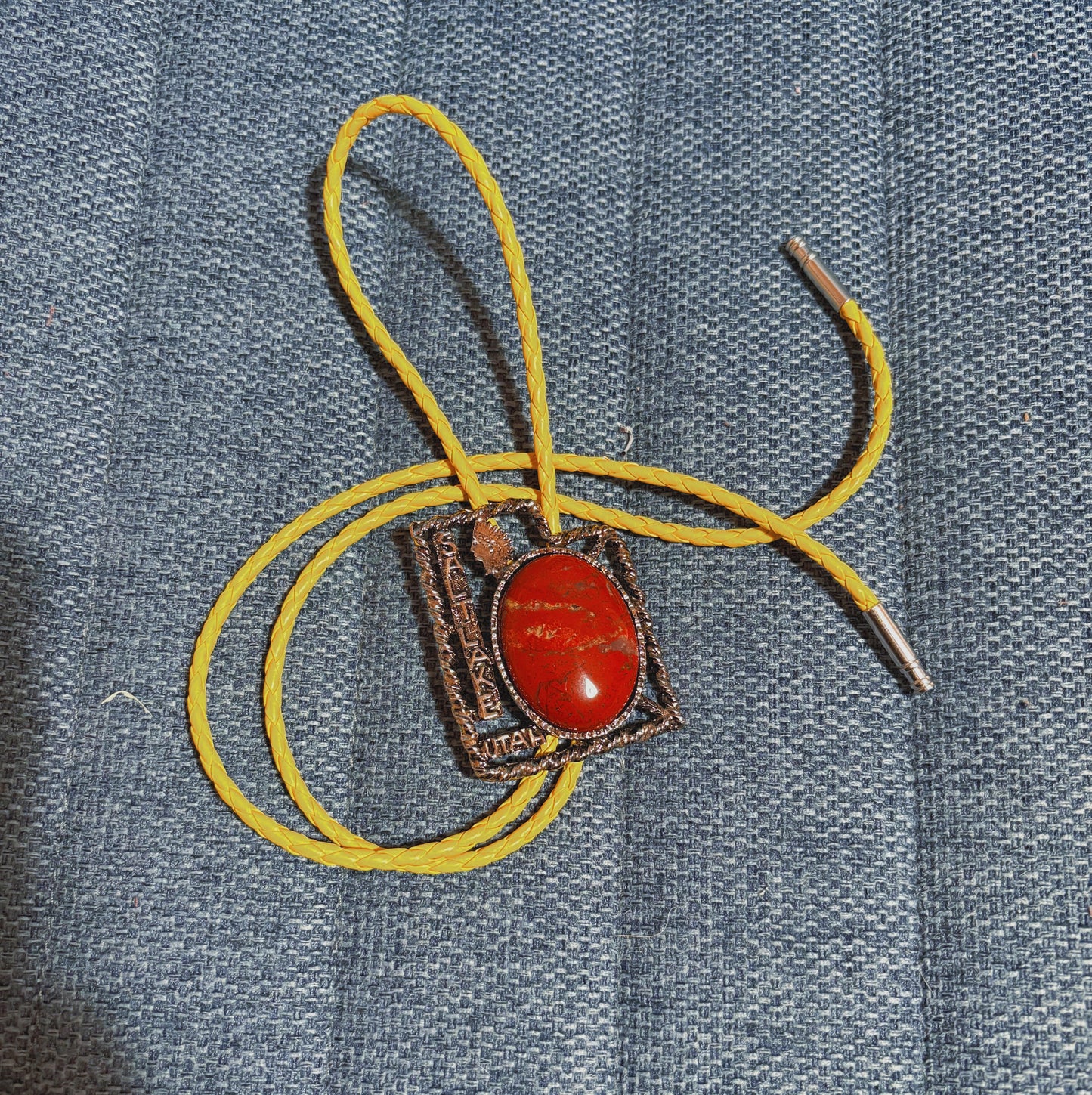 106 Red River Jasper Bolo Tie - “Zion Springs”