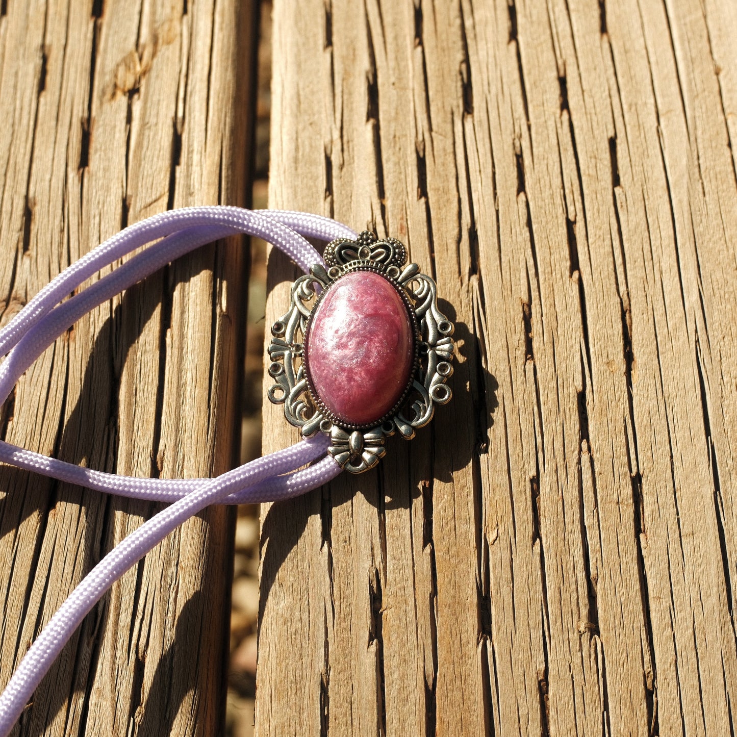 81 Resin Bolo Tie - “Lipstick Draw”