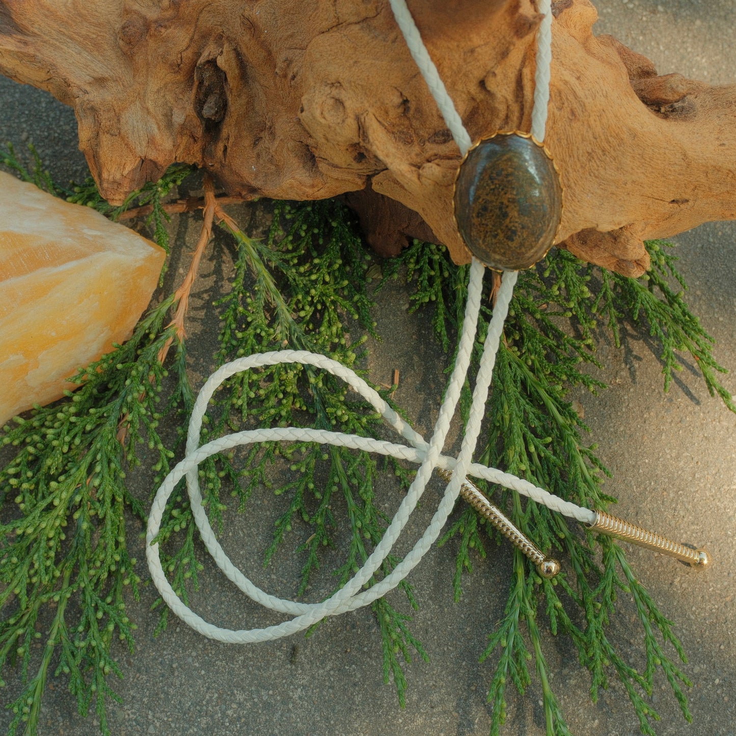 93 Bronzite Bolo Tie - “Dust & Glory”