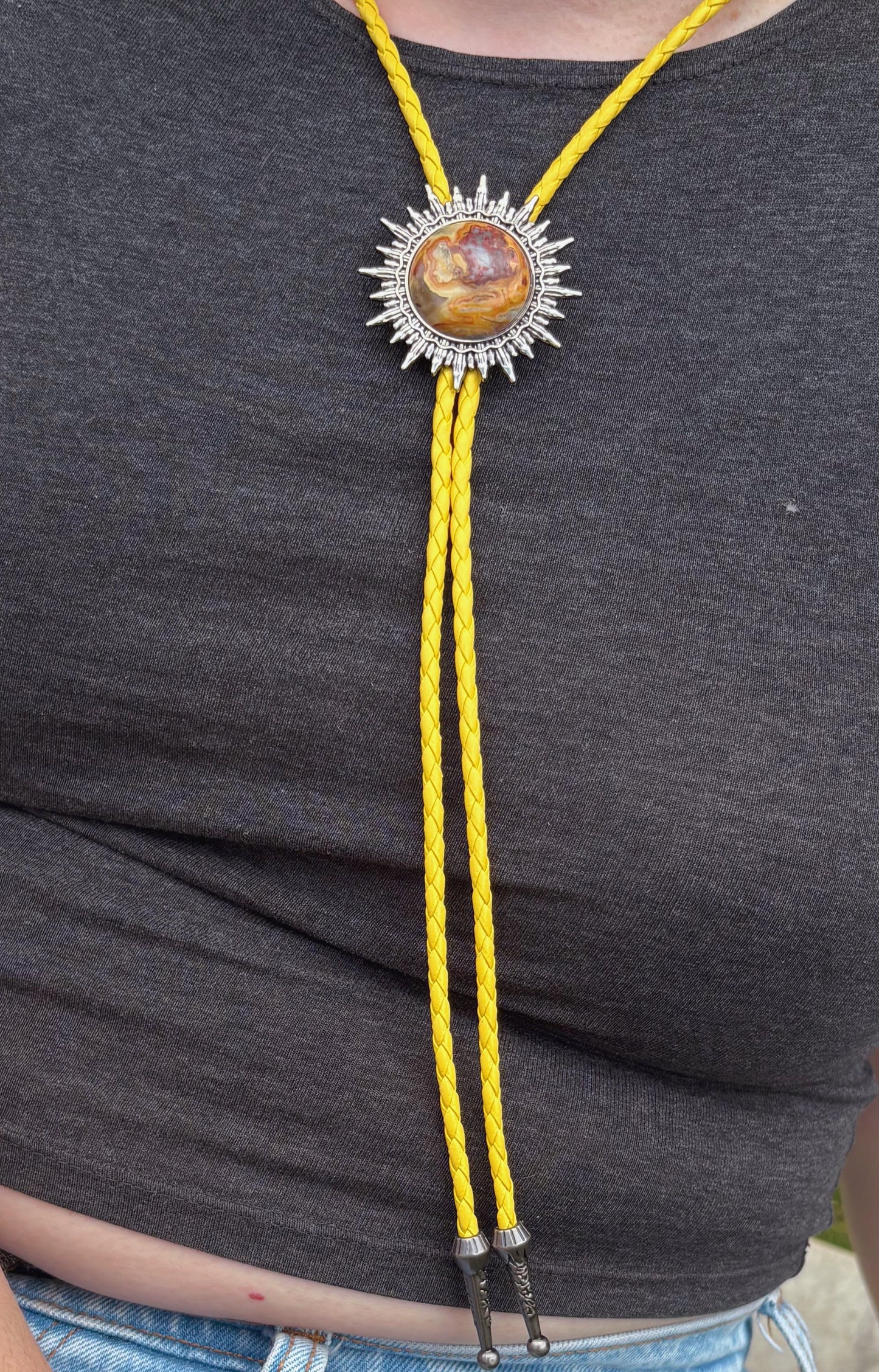 Polychrome Jasper Bolo Tie - “Desert Queen”