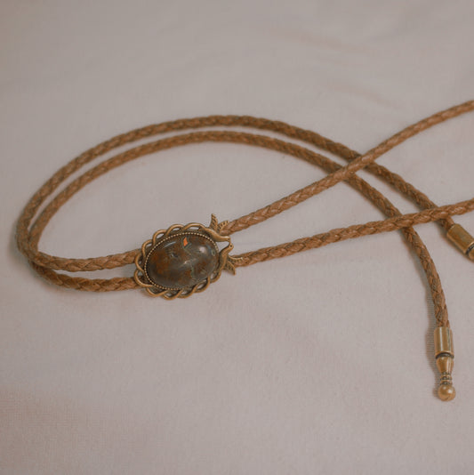 134 Jasper Bolo Tie - “Quarry Birds”
