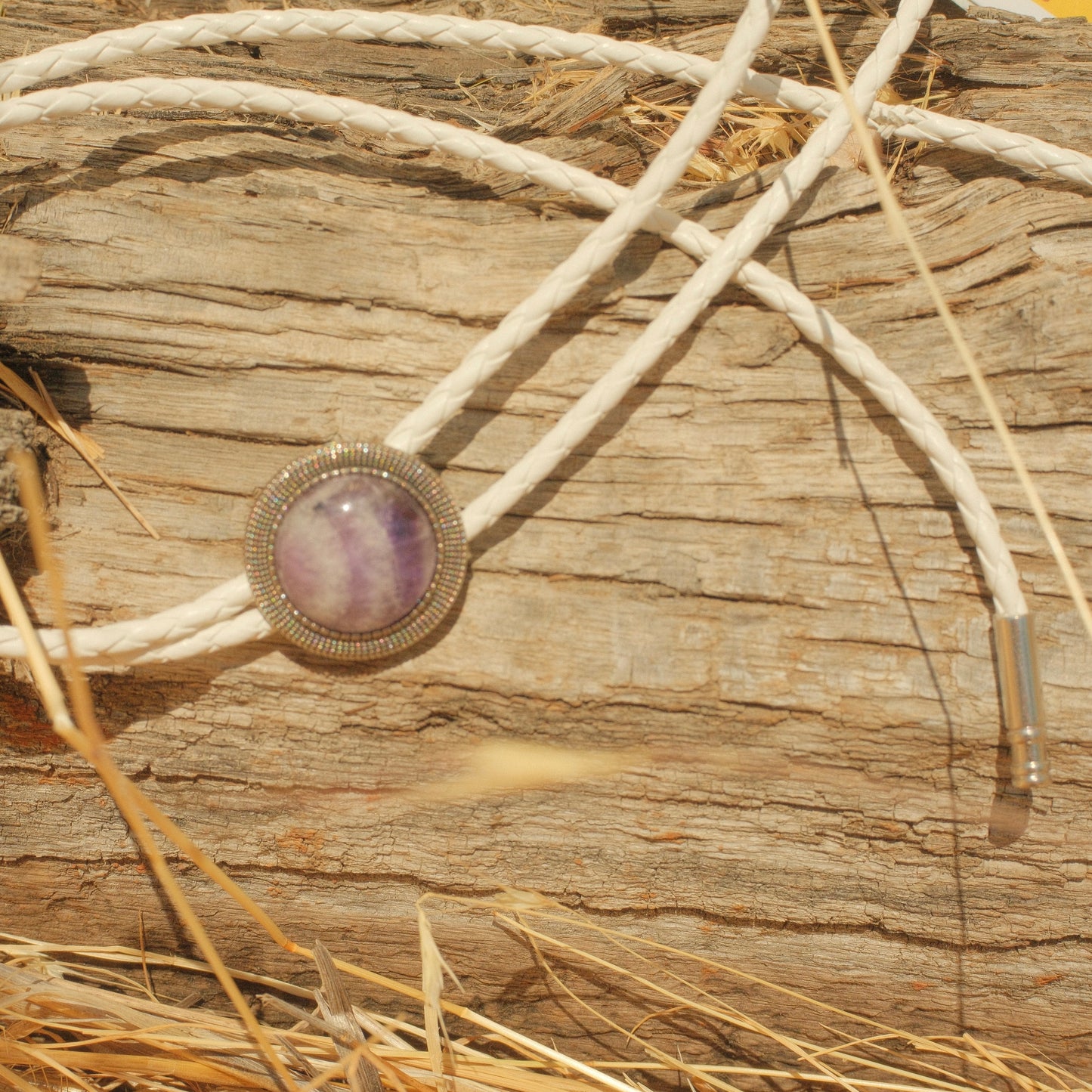354 Amethyst Bolo Tie - “Fancy Enough”