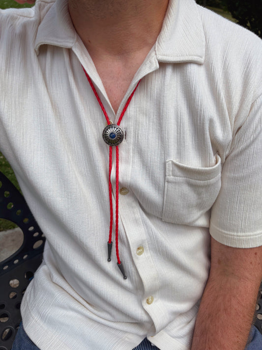 Sodalite Bolo Tie - “The Velvet Rodeo”