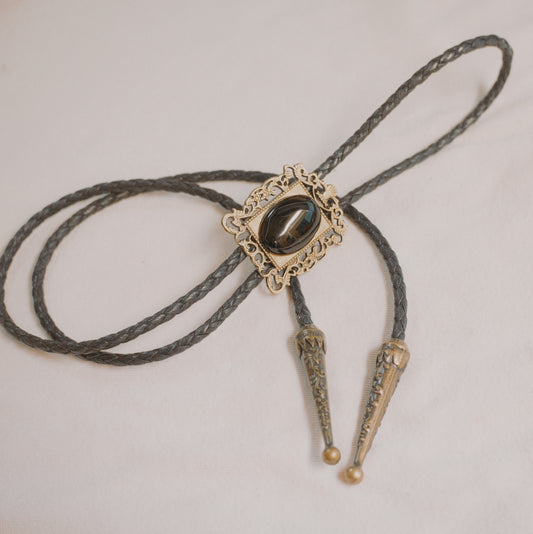 138 Onyx Bolo Tie - “Grave Rider”