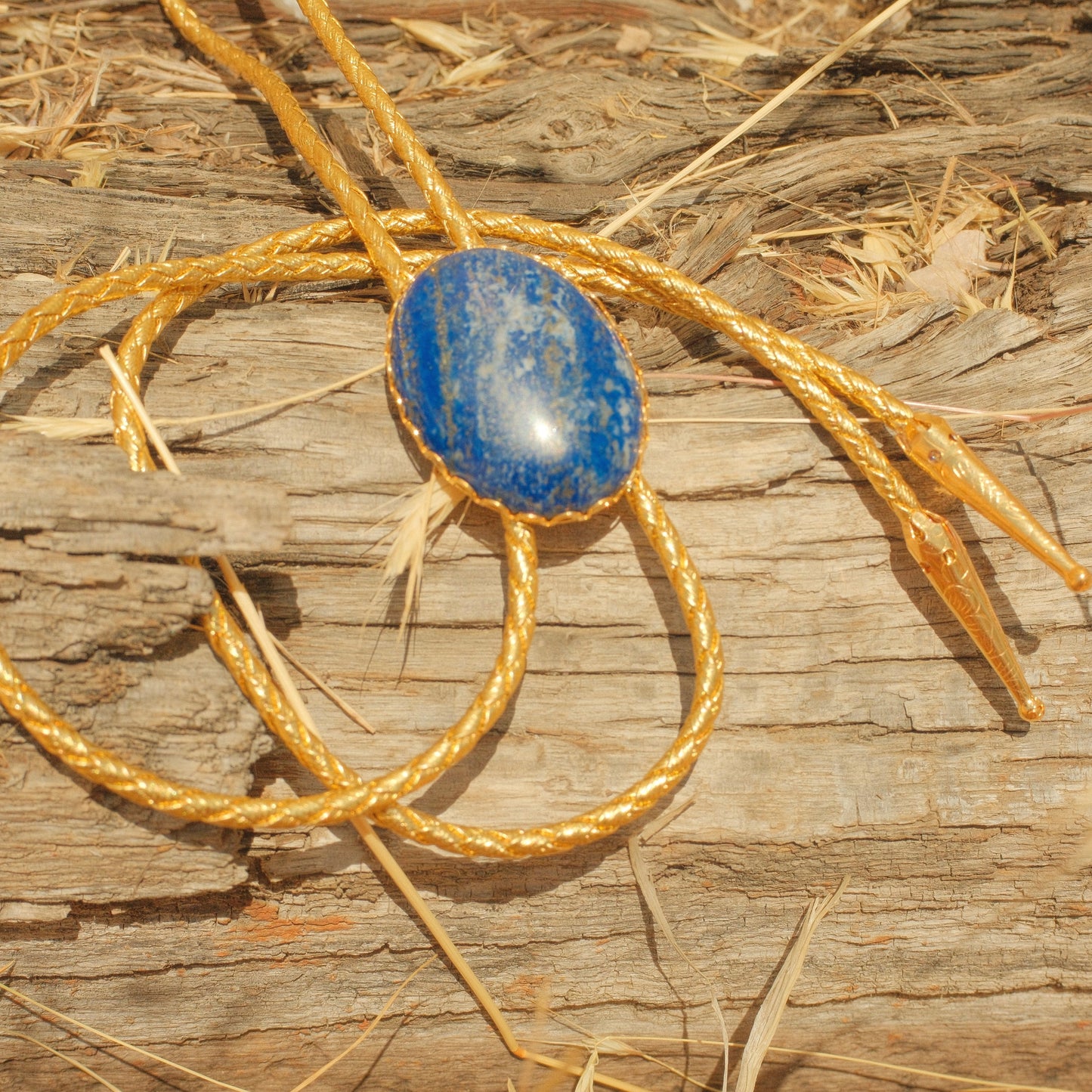371 Lapis Lazuli Bolo Tie - “Midnight in Marfa”