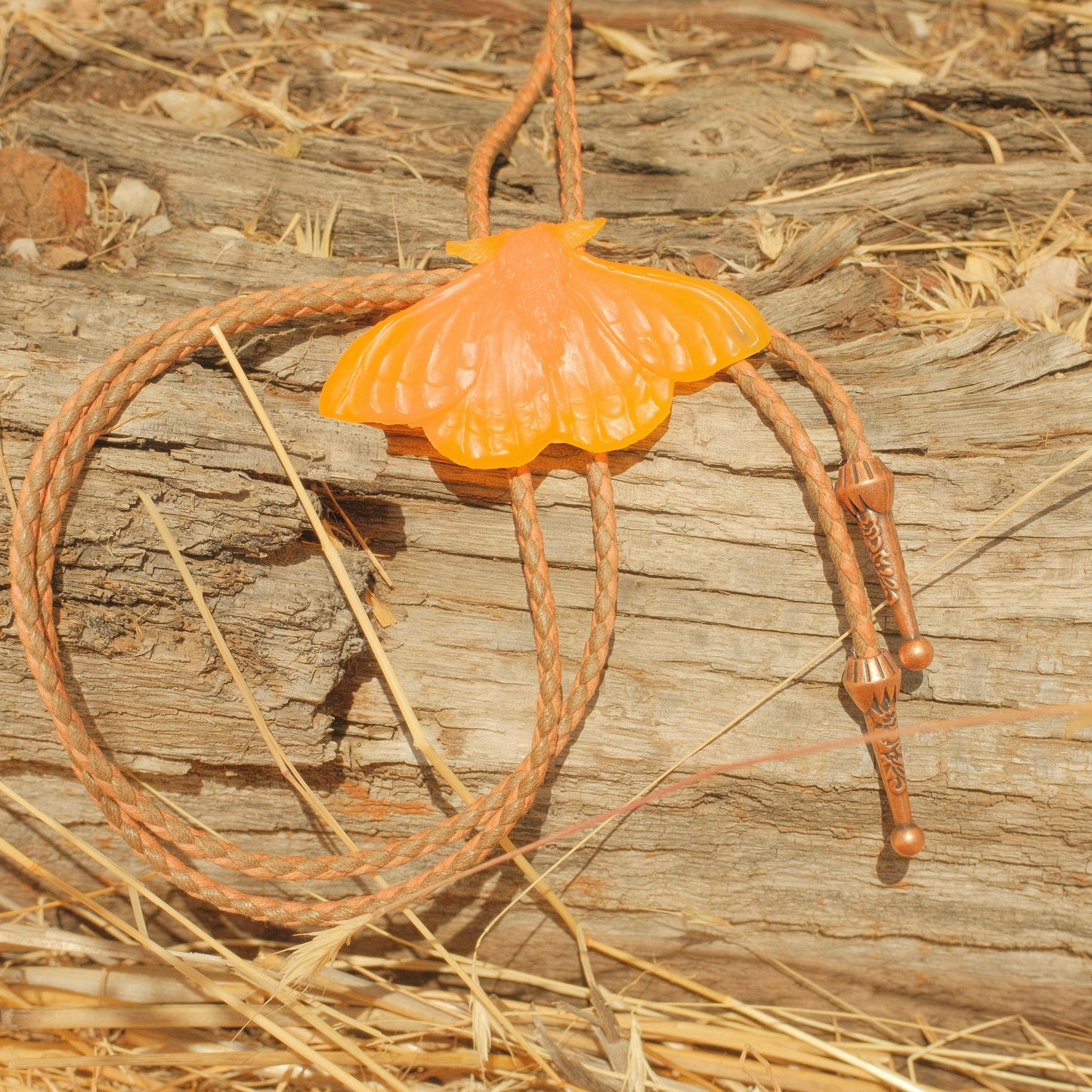 405 Resin Moth Bolo Tie - “Moth to a Flame”