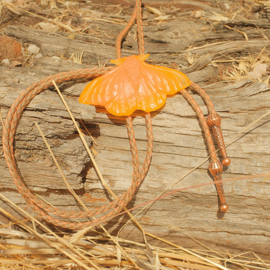 405 Resin Moth Bolo Tie - “Moth to a Flame”