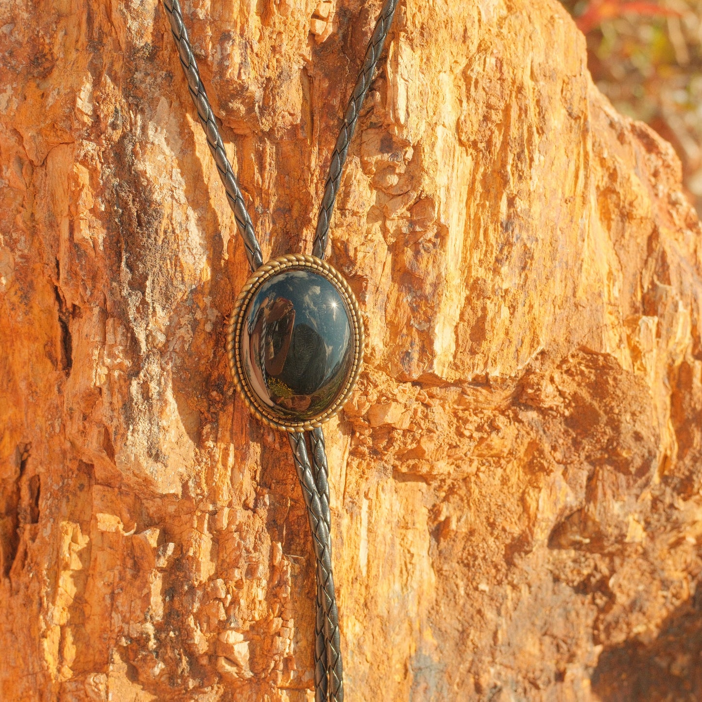 188 Onyx Bolo Tie - “Grave Rider”