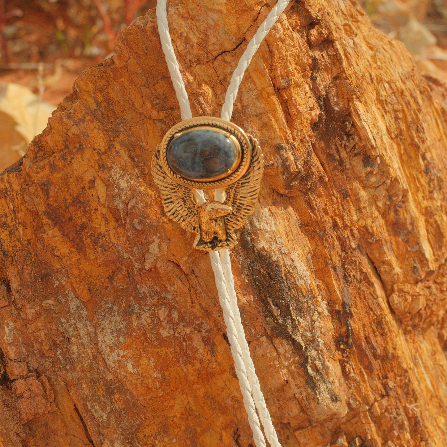 210 Sodalite Bolo Tie - “Eagle Eyed”