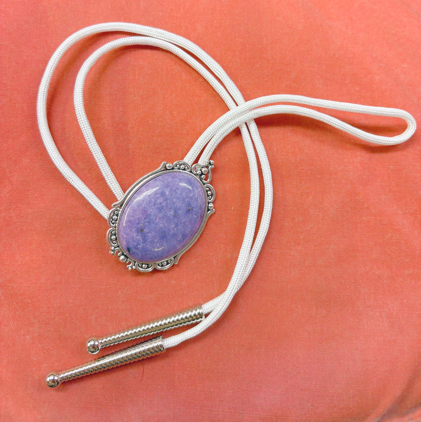 32 Amethyst Bolo Tie - “Witchy Moon”