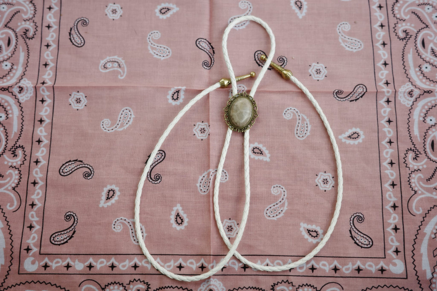 75 Coral Fossil Bolo Tie - “Dead Man’s Rodeo”