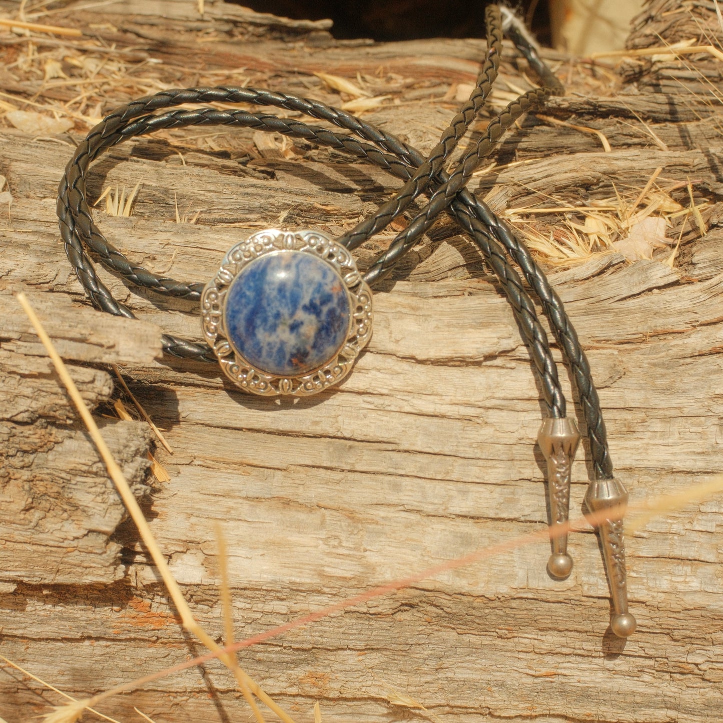 365 Sodalite Bolo Tie - “Lucky Penny Blues”