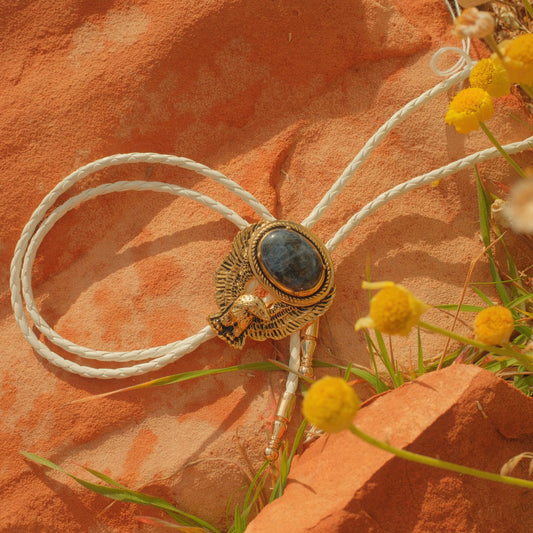210 Sodalite Bolo Tie - “Eagle Eyed”