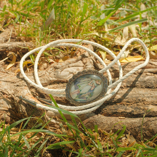 431 Fairy Cabochon Bolo Tie - “Fairy Dust Rodeo”