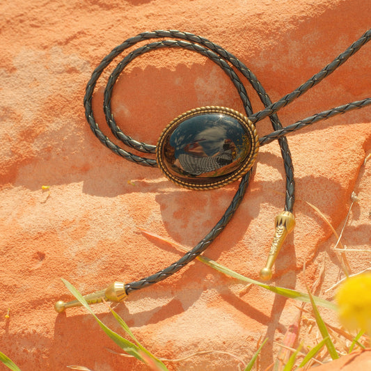 188 Onyx Bolo Tie - “Grave Rider”