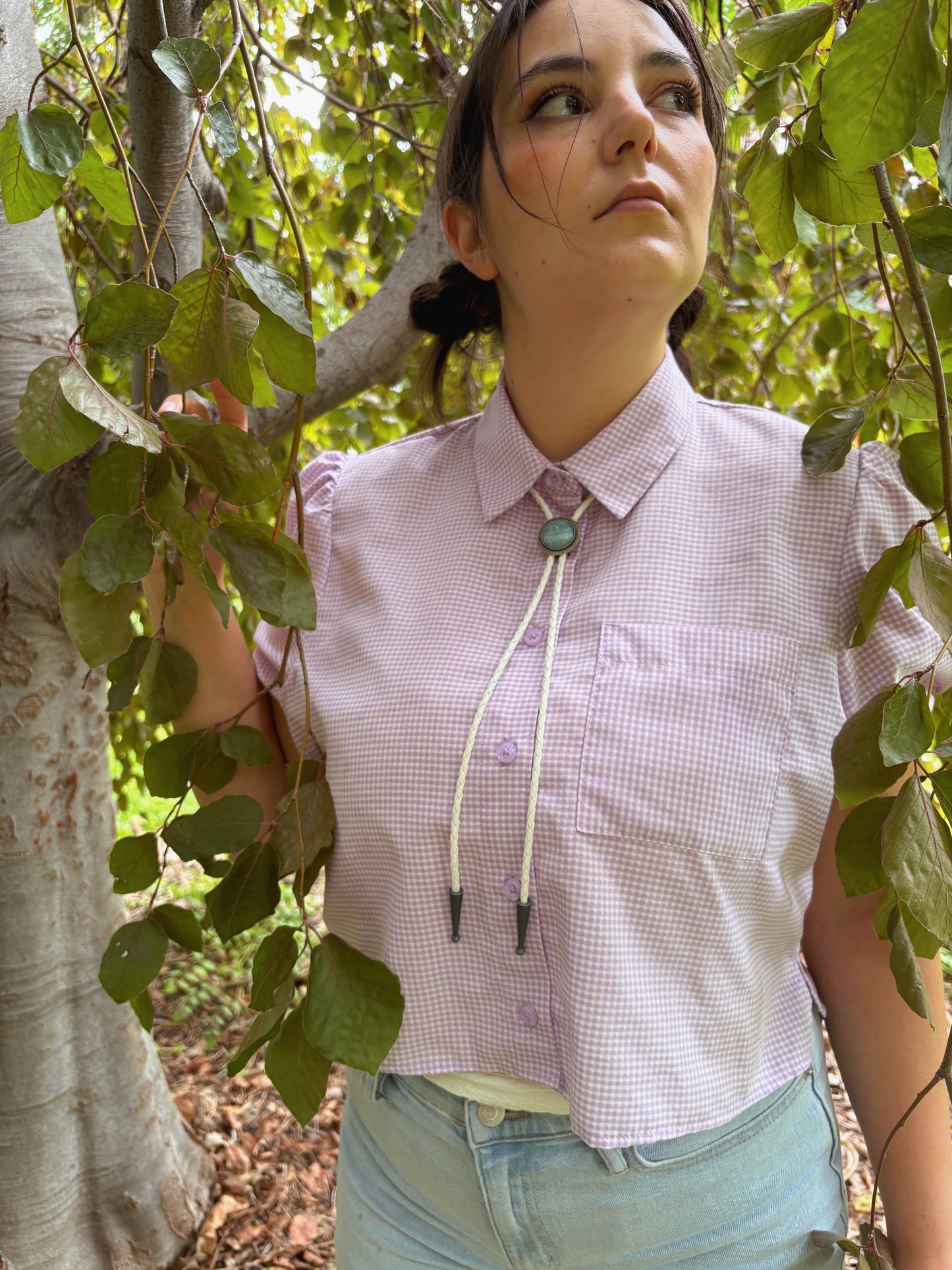 Amazonite Bolo Tie - “Sonoran Moon”