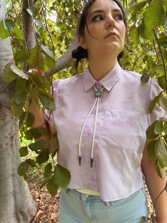 Amazonite Bolo Tie - “Sonoran Moon”