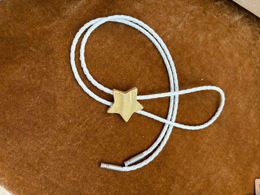 121 Hand-thrown Ceramic Bolo Tie - “Starcrossed”