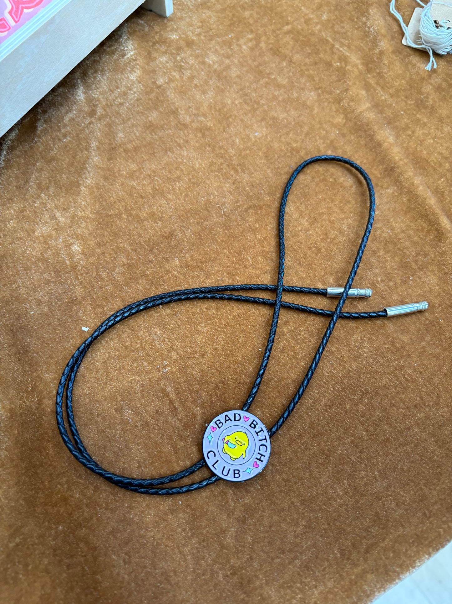 122 Pin Bolo Tie - “Bad Bitch Club”