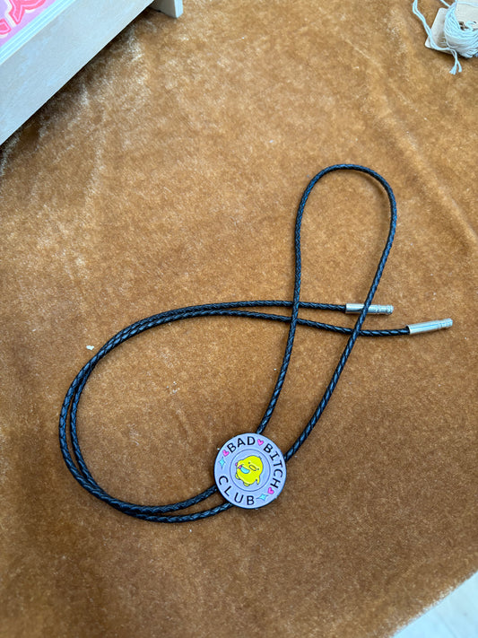 122 Pin Bolo Tie - “Bad Bitch Club”