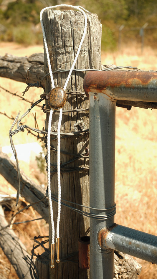 93 Bronzite Bolo Tie - “Dust & Glory”