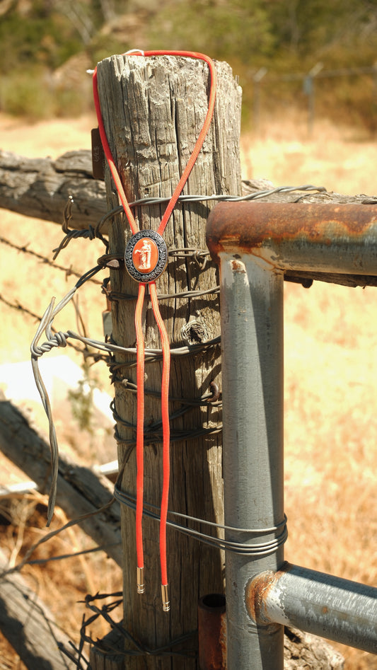 59 Vintage Cameo Bolo Tie - “Desert Blush”